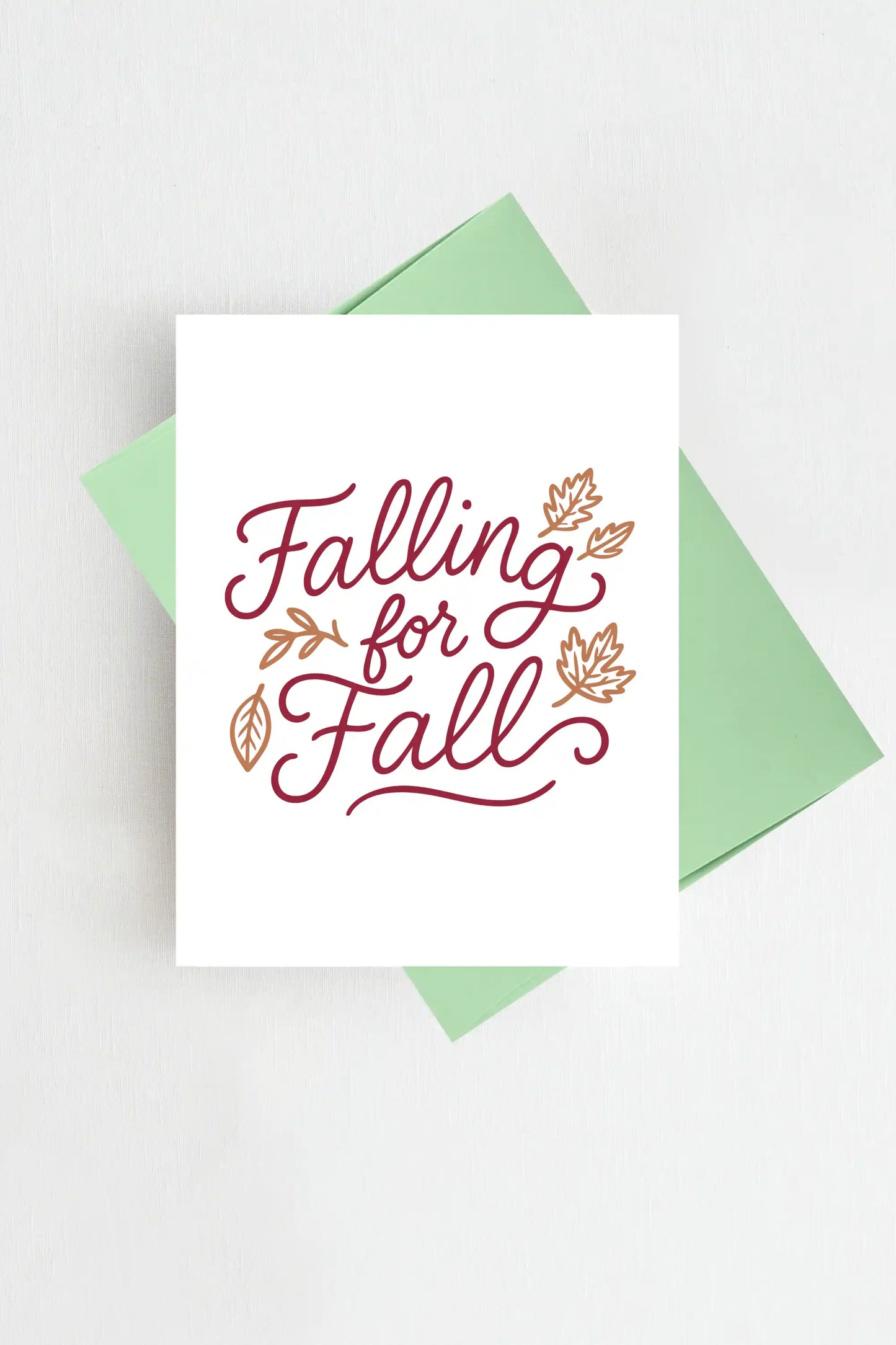 Falling for Fall Thanksgiving Card Autumn Greeting