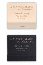 Load image into Gallery viewer, A Match Made in Heaven Matchbooks Custom Wedding Favors Matches
