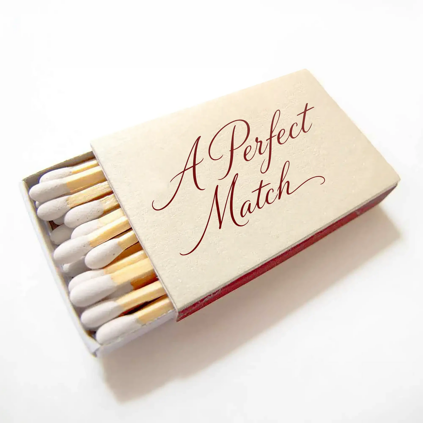 A Perfect Match Wedding Custom Matchboxes Personalized Wedding Favors