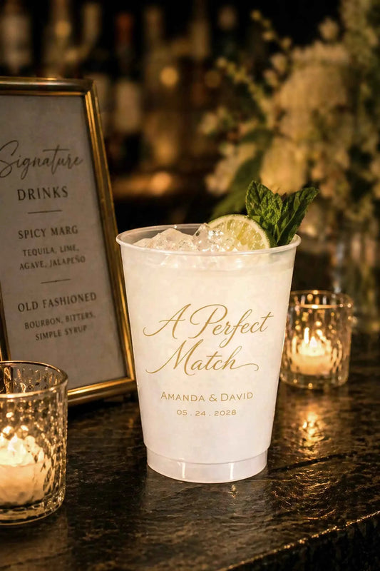 Matching Set Personalized Frosted Cups – A Perfect Match