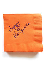 Load image into Gallery viewer, Happy Halloween Cocktail Napkins Orange
