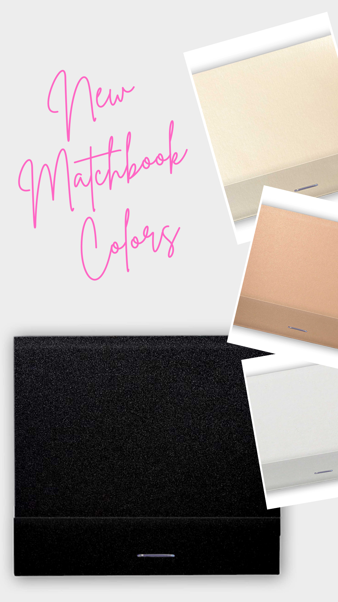 Minimalist Wedding Matches Personalized Matchbooks - Tea and Becky