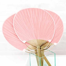 Load image into Gallery viewer, Pink Paddle Hand Fan Wedding Favors
