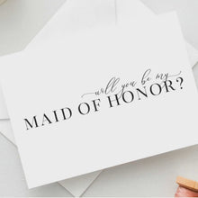 Load and play video in Gallery viewer, Will you be my Maid of Honor Greeting Card
