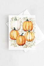 Load image into Gallery viewer, Pumpkin Patch Autumn Fall Halloween Card Watercolor Holiday
