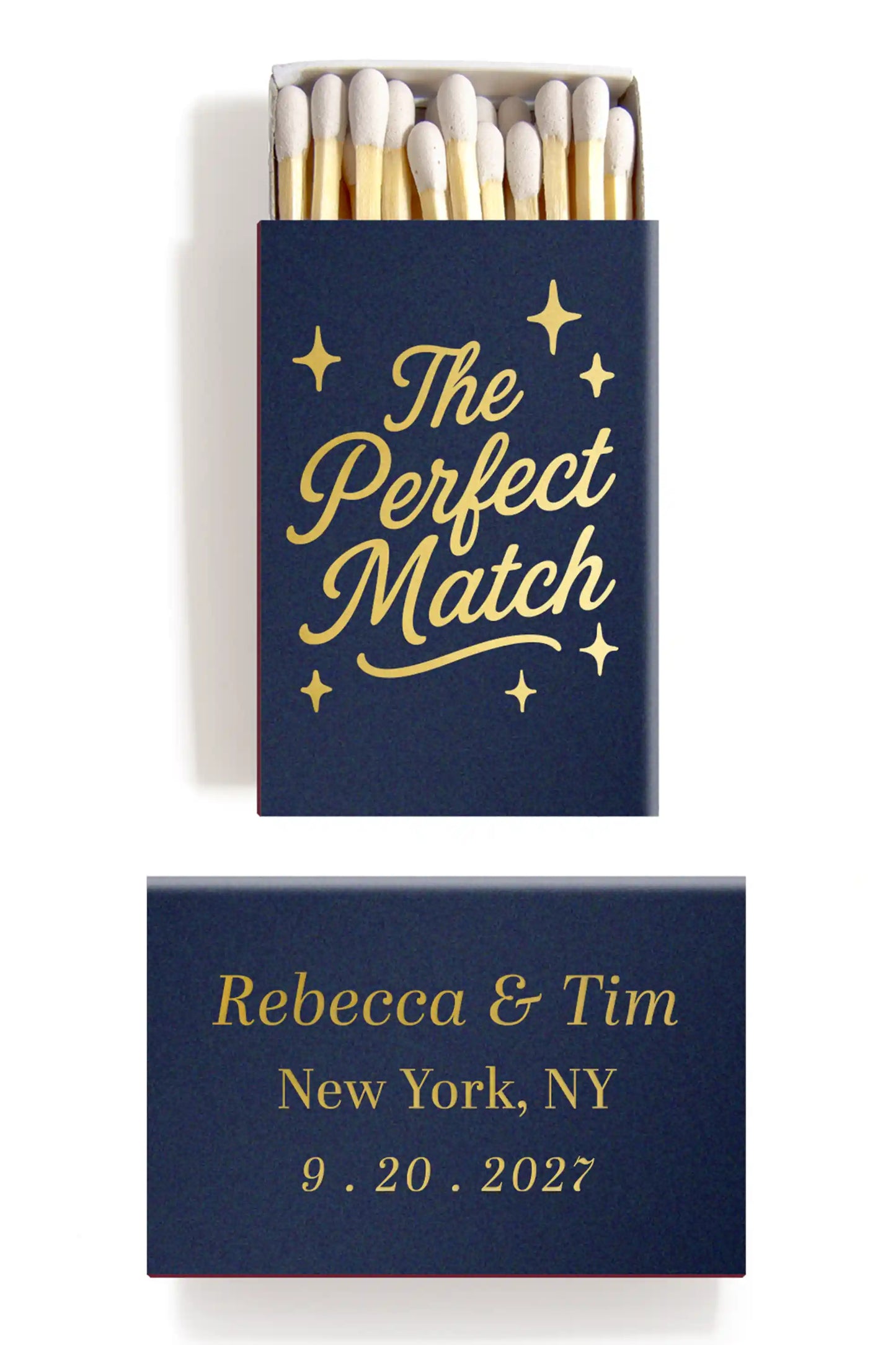 The Perfect Match Custom Wedding Matchboxes Personalized Favors