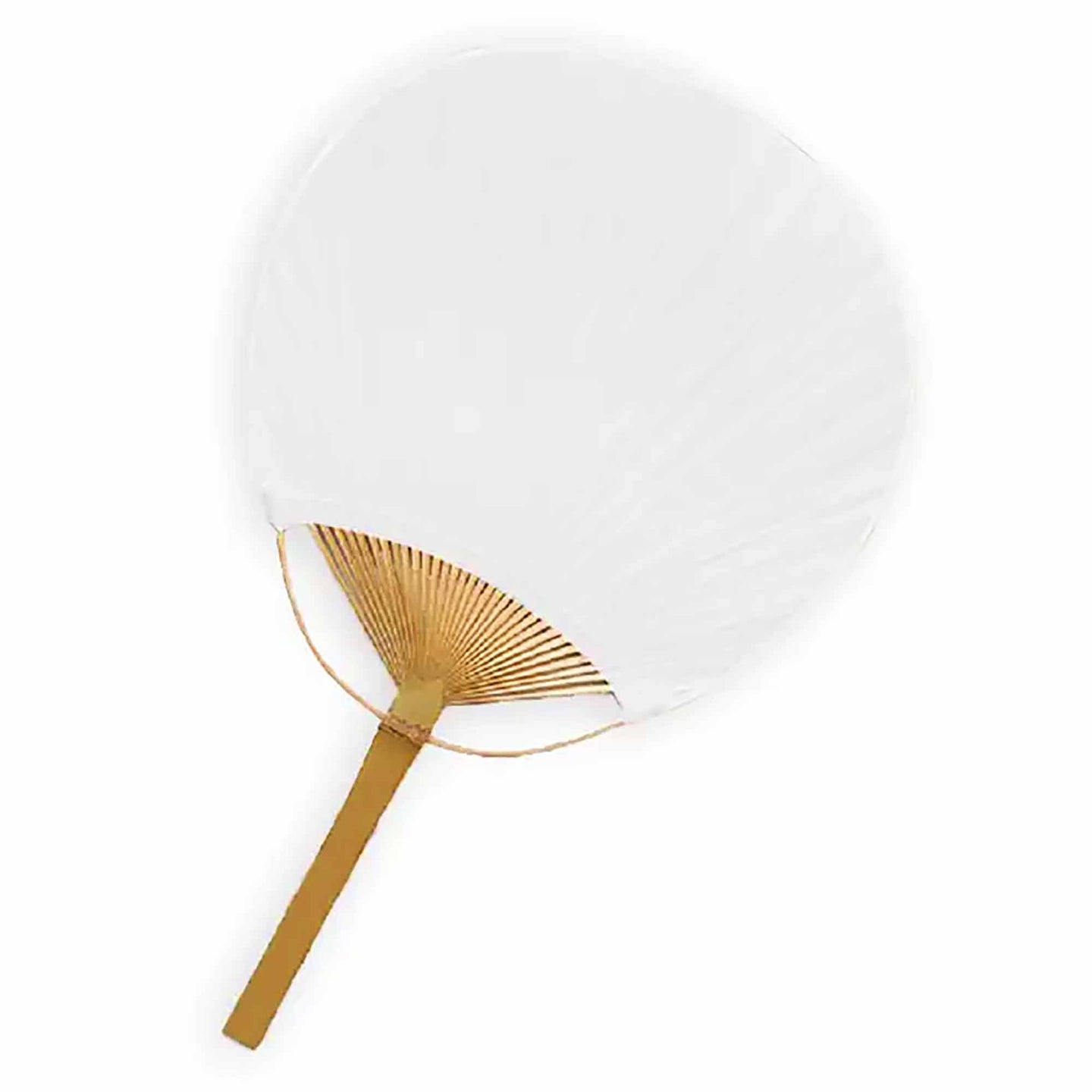White Paddle Hand Fan Wedding Favors