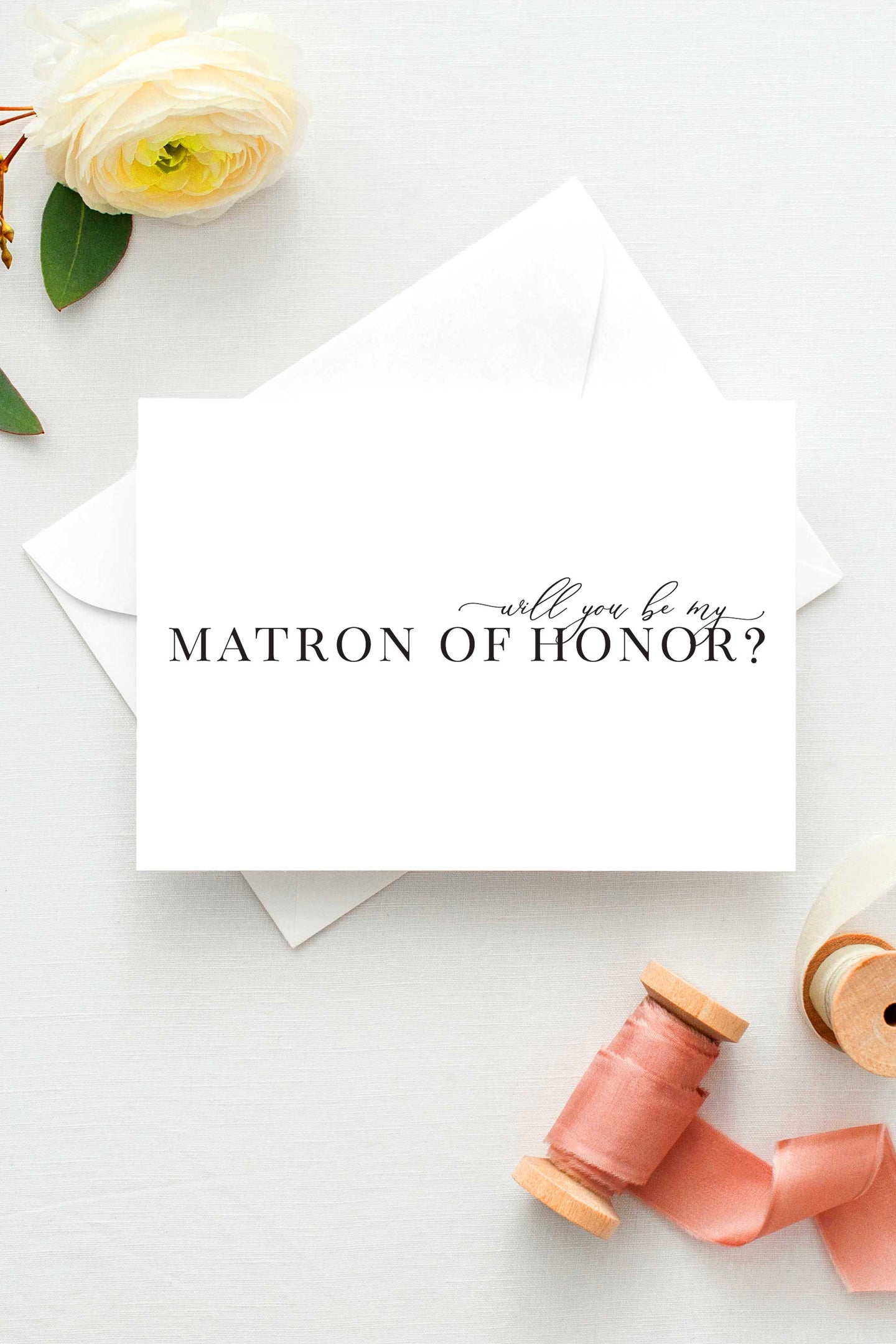 Will You Be My Matron of Honor Card Proposal Card
