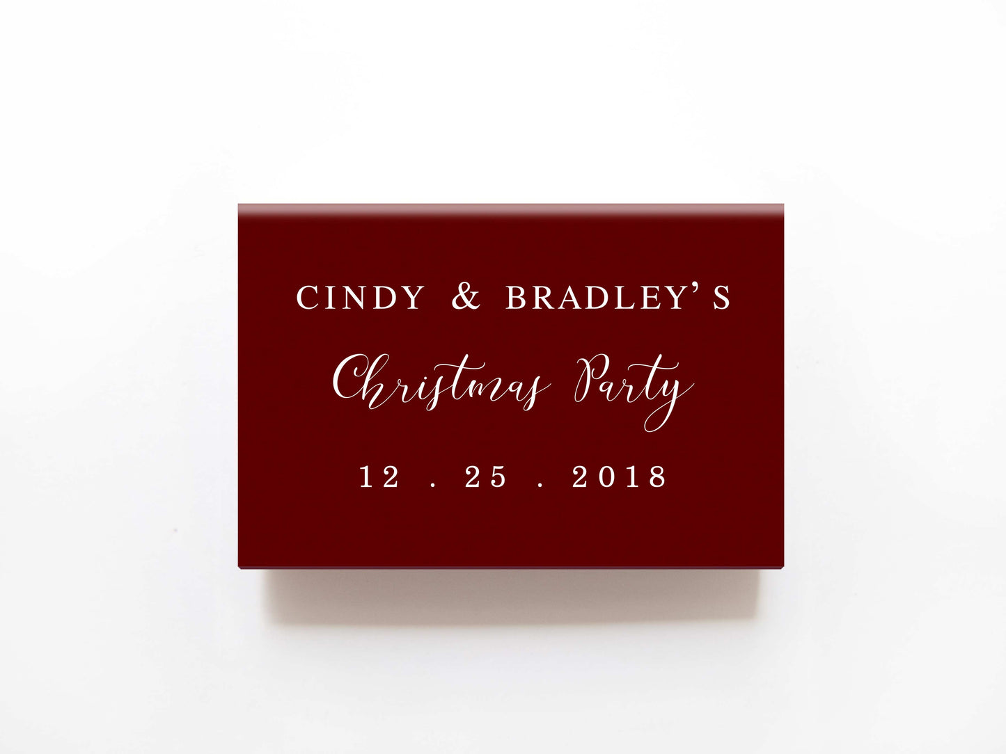 Merry Little Christmas Matchboxes - Personalized Holiday Matches - Tea and Becky