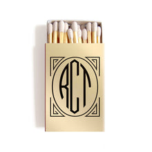 Load image into Gallery viewer, Art Deco Matchboxes - Personalized Foil Matches - Daisy Collection - Tea and Becky
