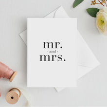 Load and play video in Gallery viewer, Mr and Mrs Wedding Card
