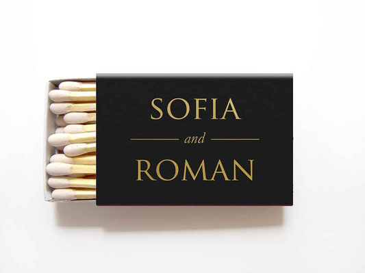 Personalized Matchboxes Wedding Matches