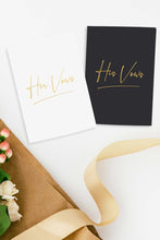 Load image into Gallery viewer, Vow Books - His and Hers Vow Books Set - White and Black with Gold Foil - Tea and Becky
