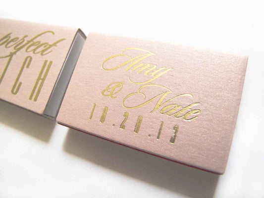 Personalized Wedding Matchboxes – The Perfect Match Favors | Custom Match Boxes for Weddings & Events