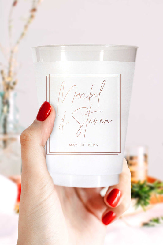 Custom Wedding Cups - Maribel Collection - More Colors - Tea and Becky