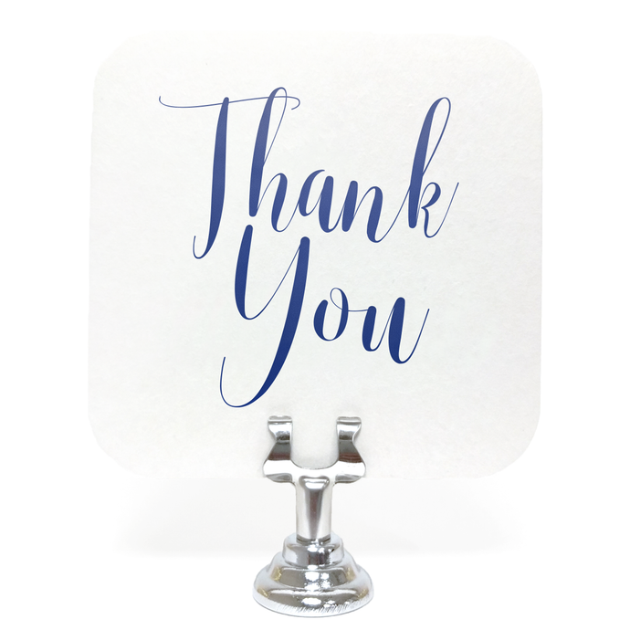 Elegant Thank You Coasters - Set of 10 - Tea and Becky