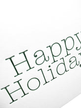 Load image into Gallery viewer, Happy Holidays Card Letterpress - Tea and Becky
