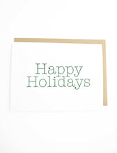 Load image into Gallery viewer, Happy Holidays Card Letterpress - Tea and Becky
