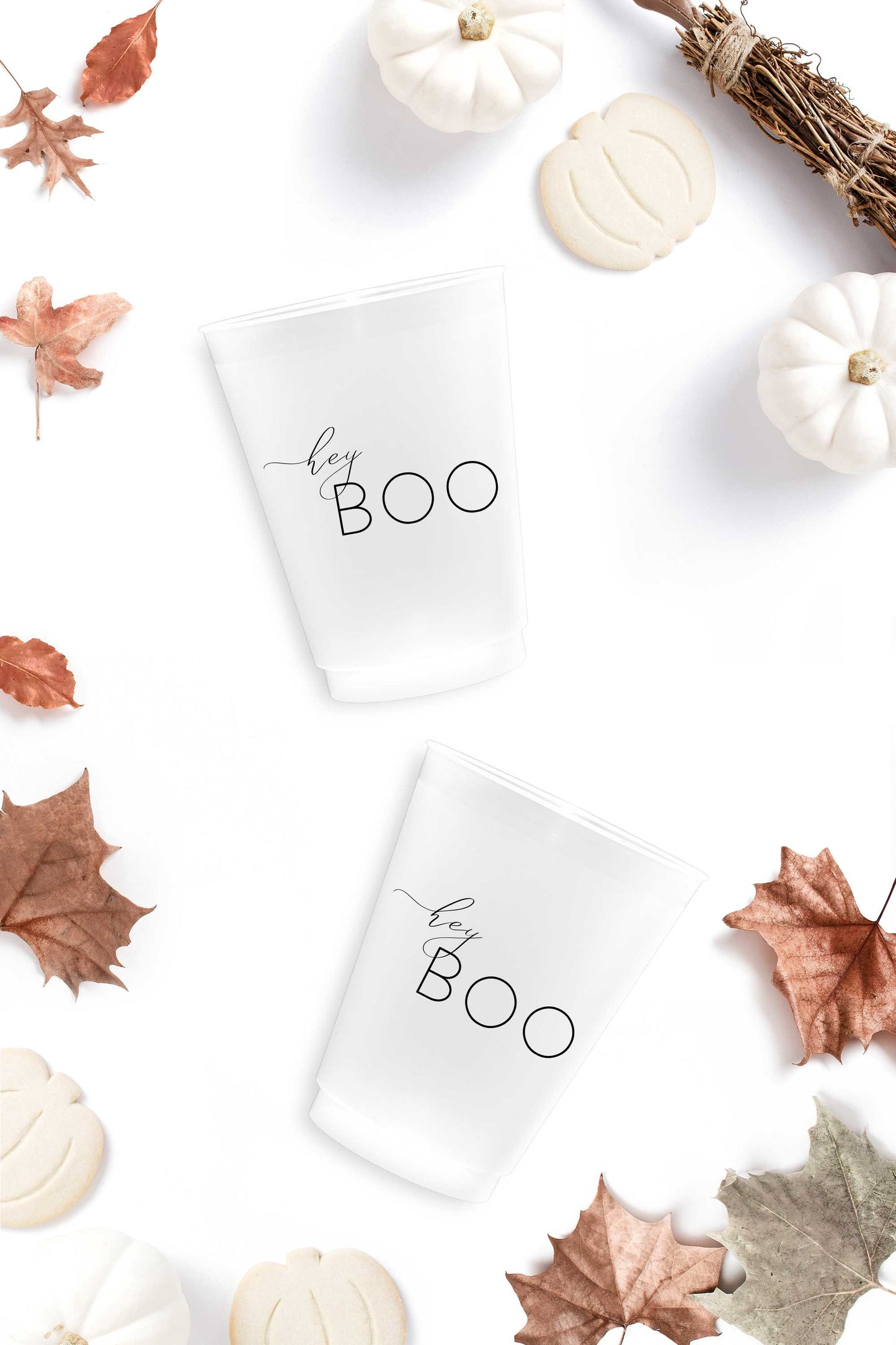 Hey Boo Halloween Cups - Tea and Becky