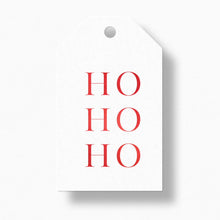 Load image into Gallery viewer, Ho Ho Ho Christmas Gift Tags with Ribbon
