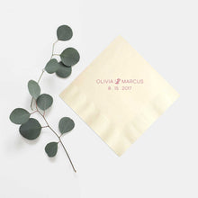 Load image into Gallery viewer, Personalized Napkins for Wedding Reception - Rebecca Collection - Tea and Becky
