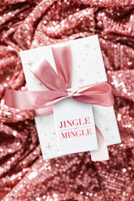 Load image into Gallery viewer, Jingle and Mingle Gift Tags with Ribbon for Christmas
