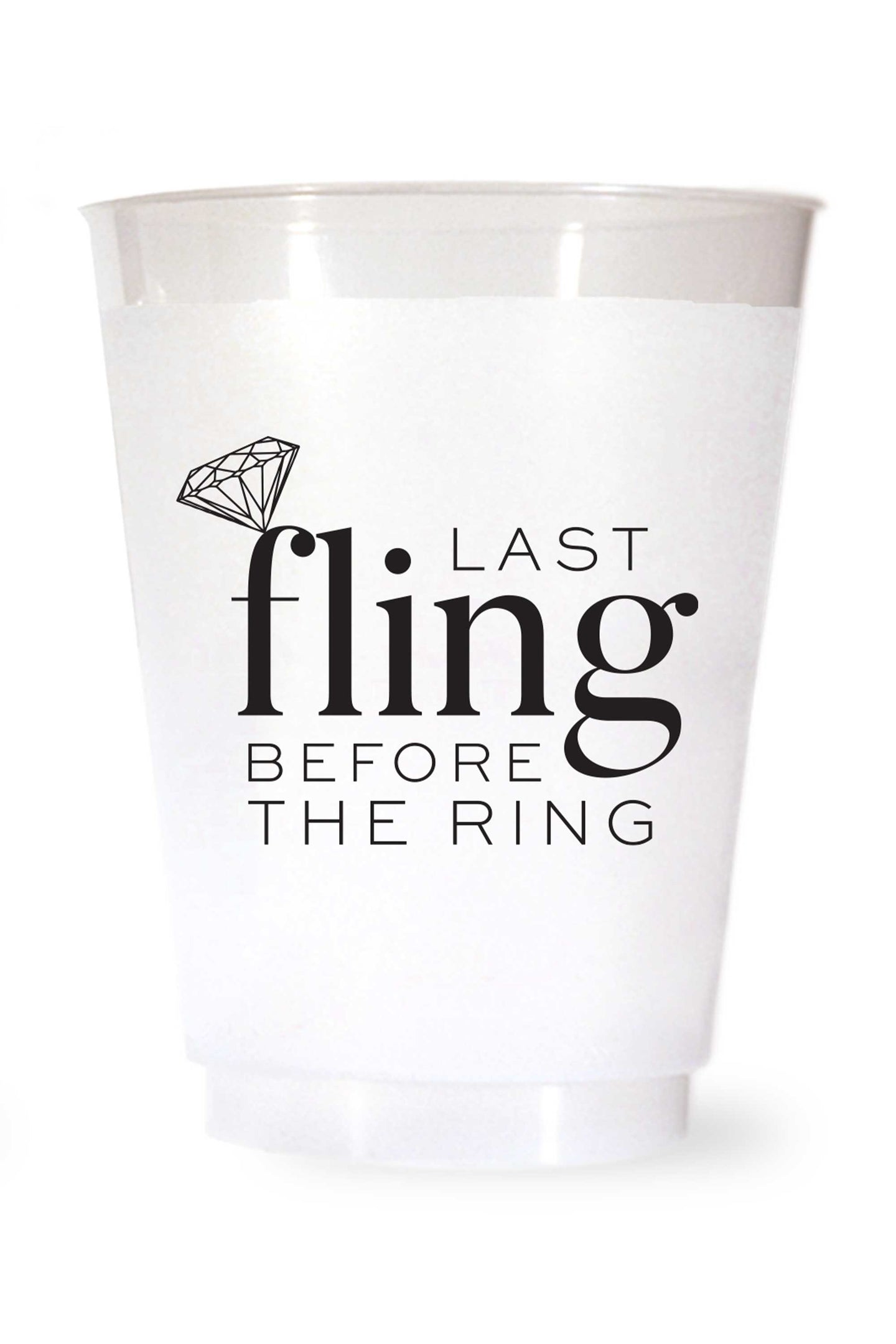 Last Fling Before the Ring Plastic Cups