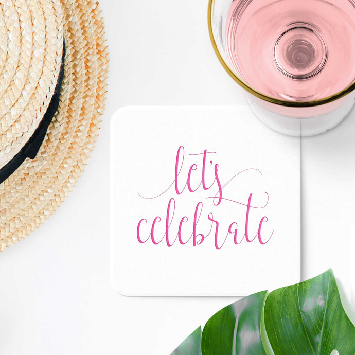 Let's Celebrate Coasters - Set of 10 - Tea and Becky