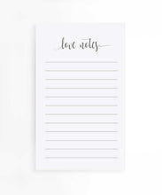 Load image into Gallery viewer, Love Notes Notepad - Memo To Do List - Tea and Becky
