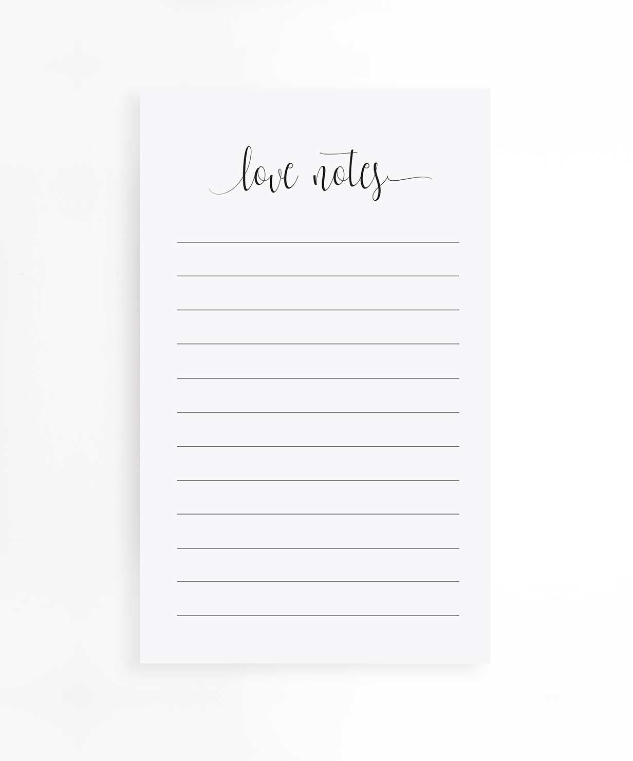 Love Notes Notepad - Memo To Do List - Tea and Becky