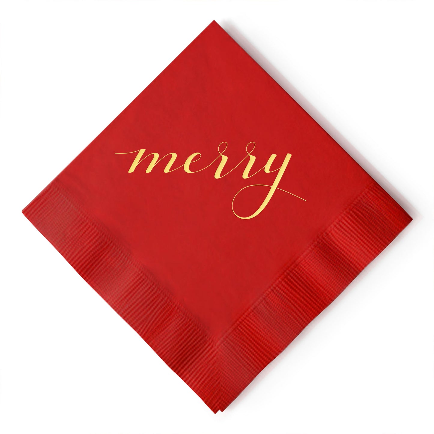 Merry Cocktail Napkins for Christmas - Tea and Becky