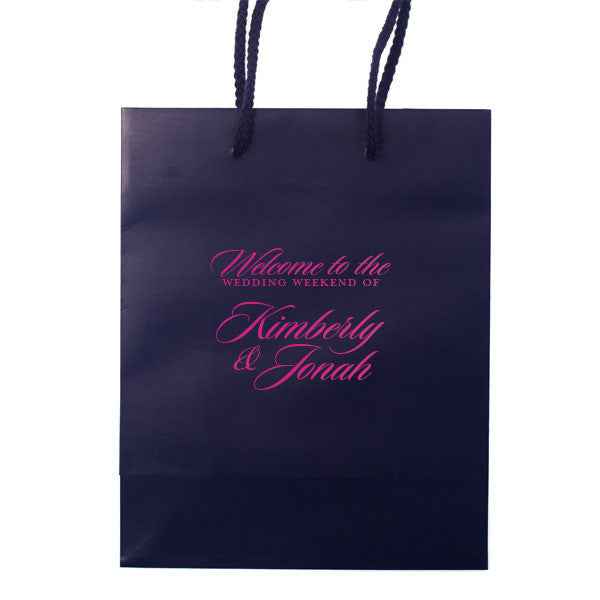 The Weekend Wedding Welcome Bags - Personalized Gift Bag - Carrie Collection