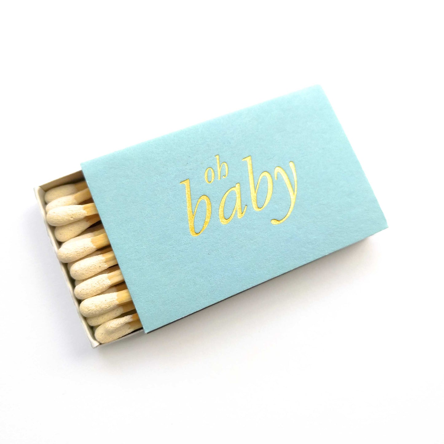 Oh Baby Matchbox - Blue and Gold - Tea and Becky