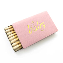 Load image into Gallery viewer, Oh Baby Matchboxes - Pink and Gold - Tea and Becky
