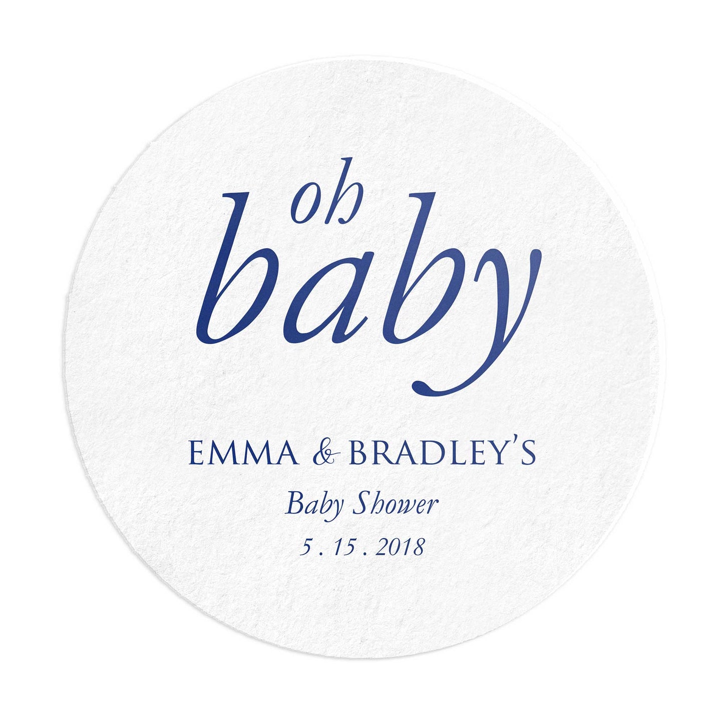 Personalized Oh Baby Coasters - Tea and Becky