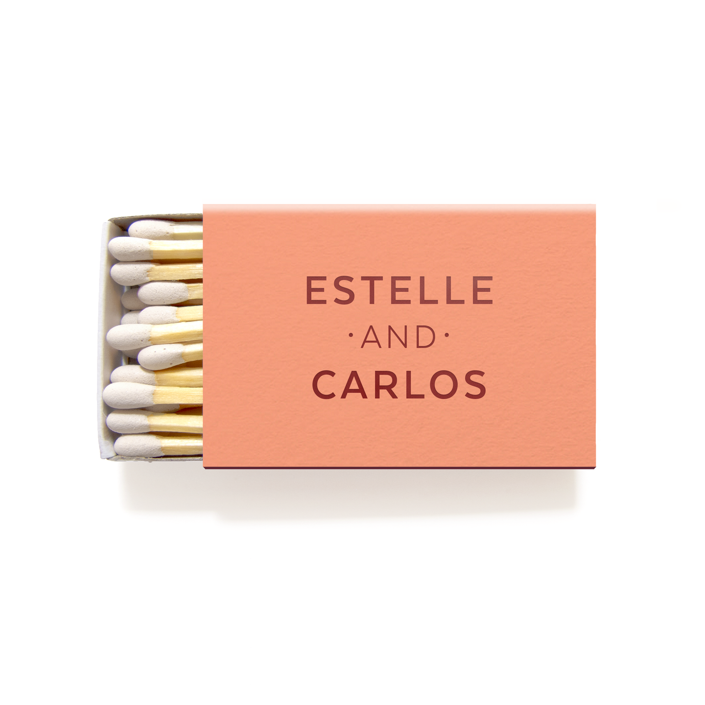 Personalized Matchboxes - Foil Matches - Amelie Collection - Tea and Becky