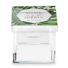 Load image into Gallery viewer, Personalized Wedding Ring Box - Floral Garden - Lucite - Tea and Becky
