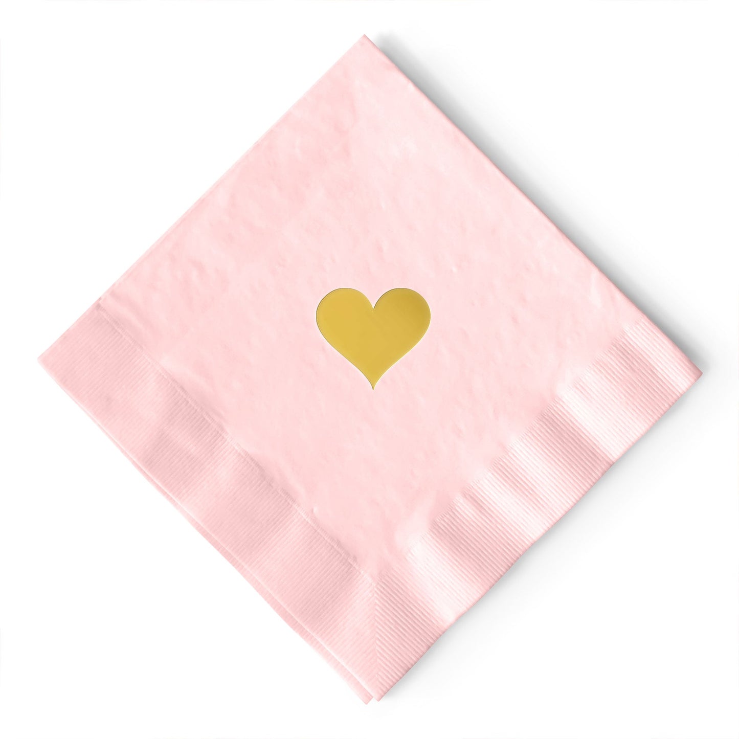 Heart Napkins for Valentine's Day Pink and Gold - Wholesale - Tea and Becky