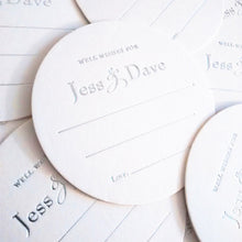 Load image into Gallery viewer, Well Wishes Coasters - Guest Book Alternative - Tea and Becky
