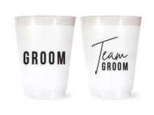 Load image into Gallery viewer, Team Groom Cups Shatterproof Plastic Bachelor Party Cup
