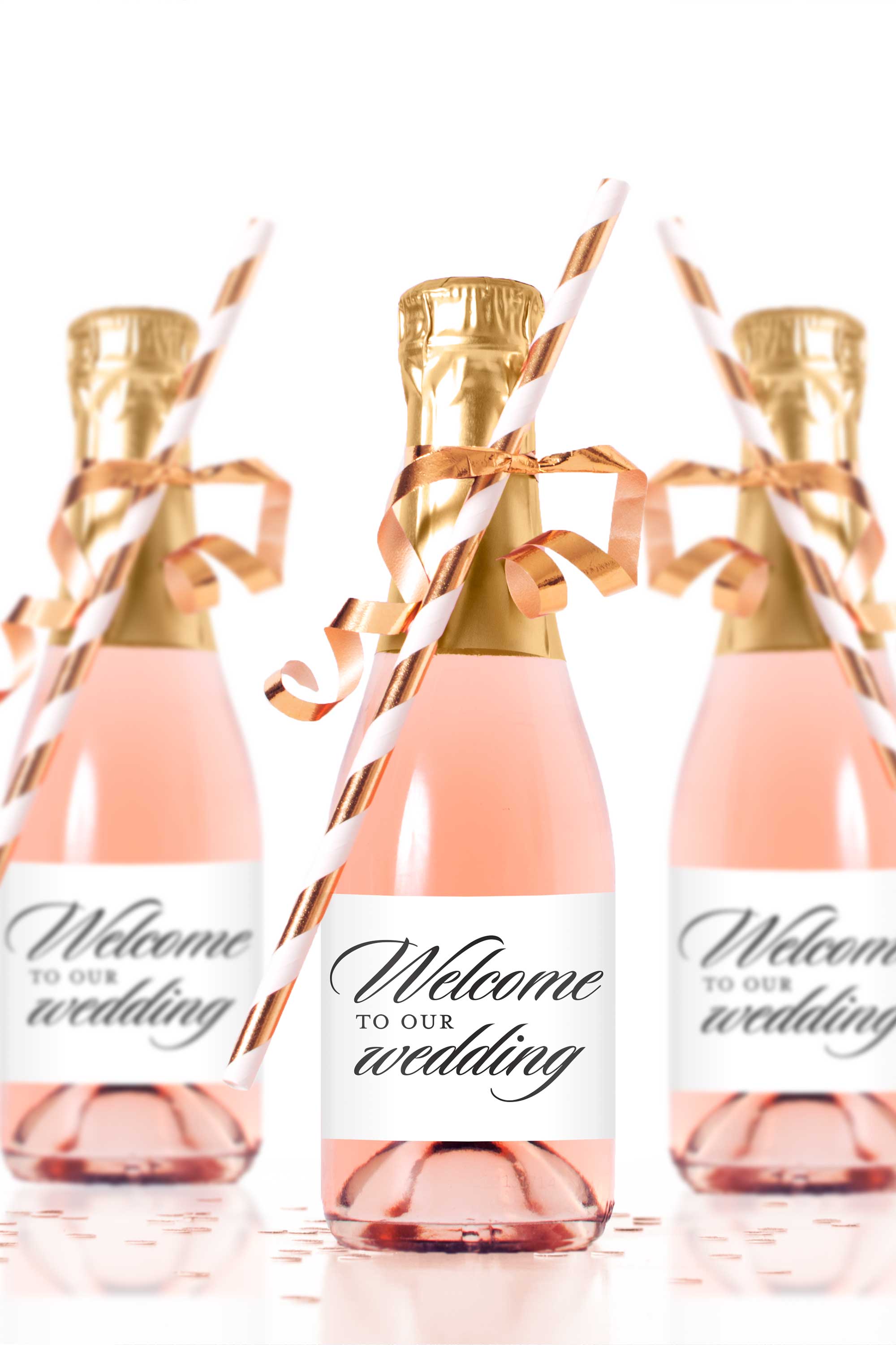 Personalized Wedding Champagne Bottle Labels – iCustomLabel