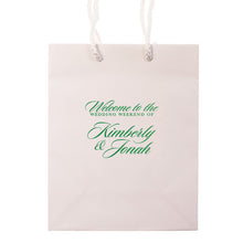 Load image into Gallery viewer, The Weekend Wedding Welcome Bags - Personalized Gift Bag - Carrie Collection - Tea and Becky
