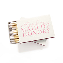 Load image into Gallery viewer, Will You Be My Maid of Honor Matchbox
