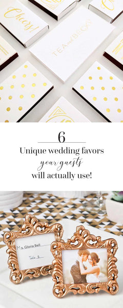 6 Unique Wedding Favors That Your Guests Will Actually Use