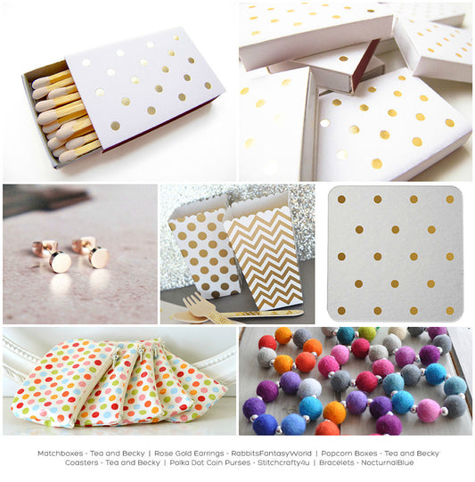 Fun Polka Dot Wedding Favors Inspiration