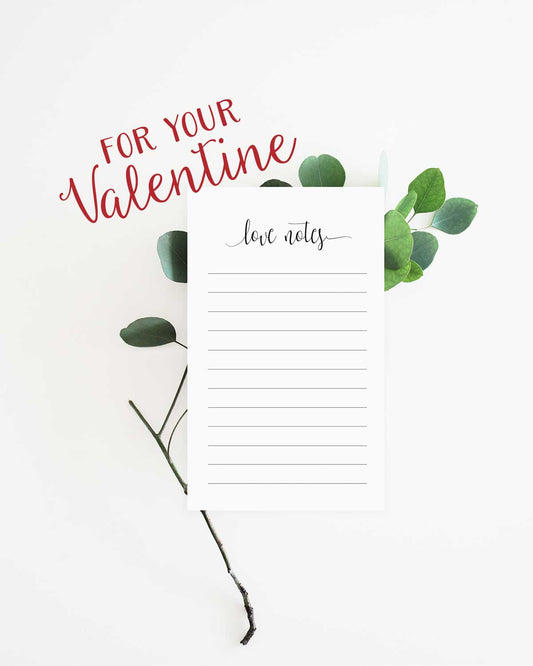 Remember all the sweet things with Love Notes Notepads