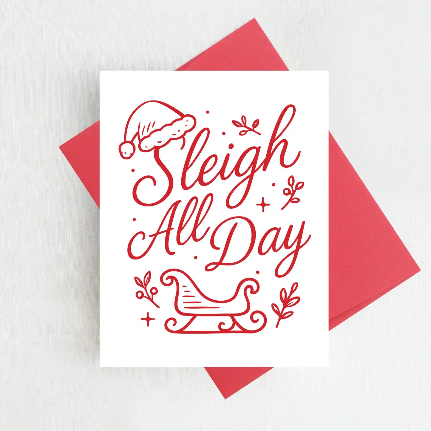 Sleigh All Day Christmas Card
