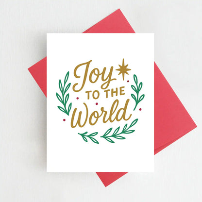 Joy to the World Christmas Card Holiday Greeting