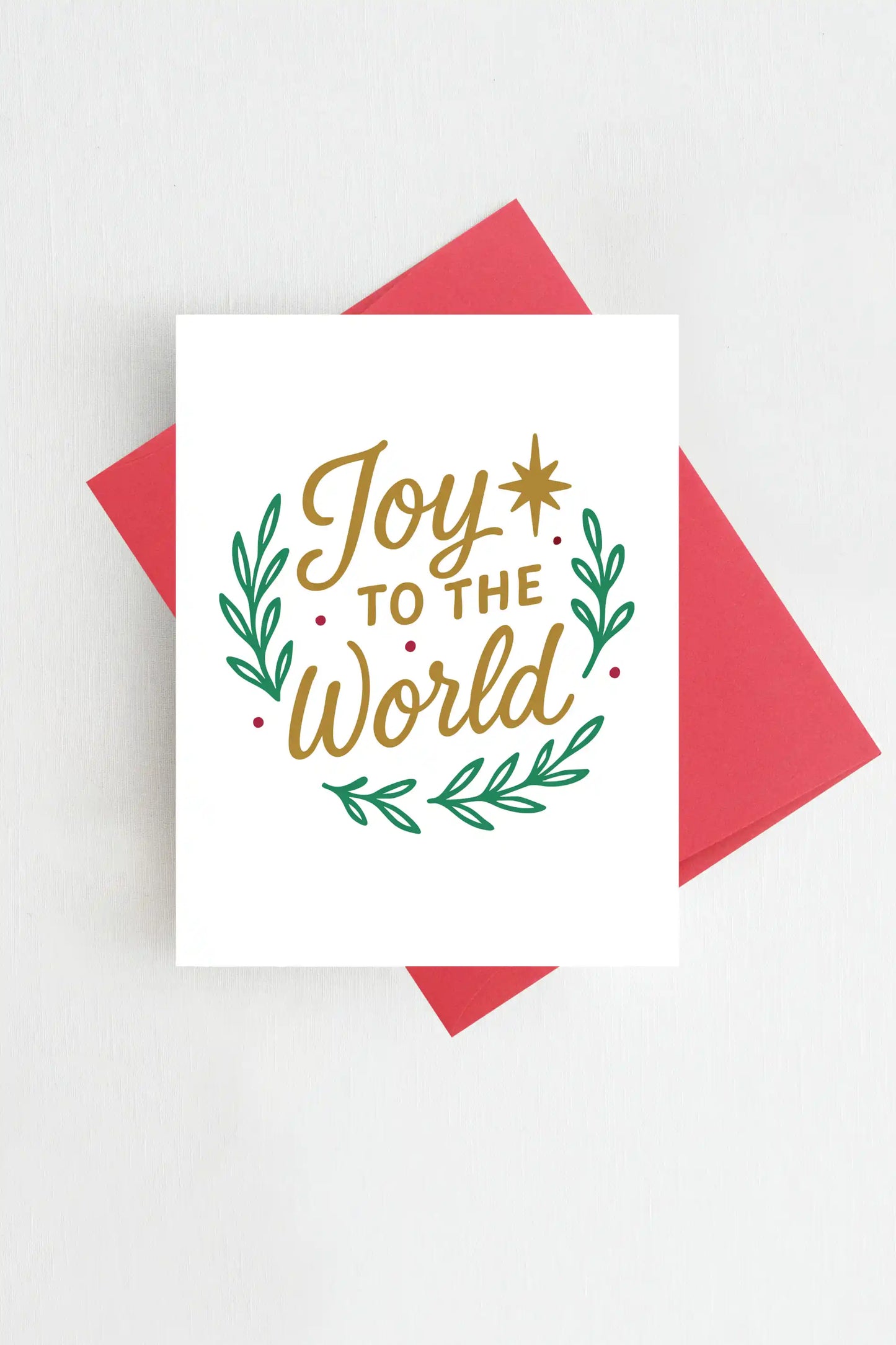 Joy to the World Christmas Card Holiday Greeting