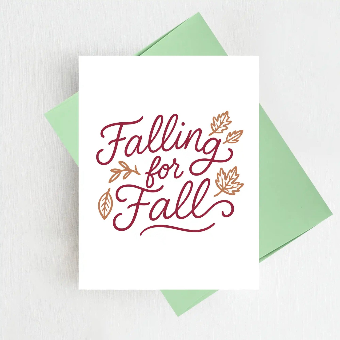 Falling for Fall Thanksgiving Card Autumn Greeting